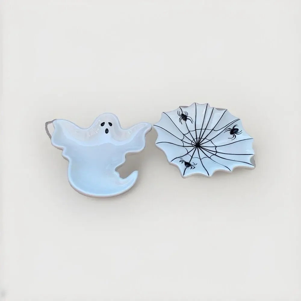 Target Home Halloween Ghost Spider Shaped Serving Dishes Bowl Dining Party Decor - Picture 4 of 7